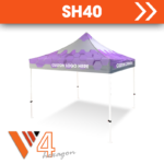 SH40 hexagon steel frame tent