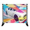 designed stand backdrop