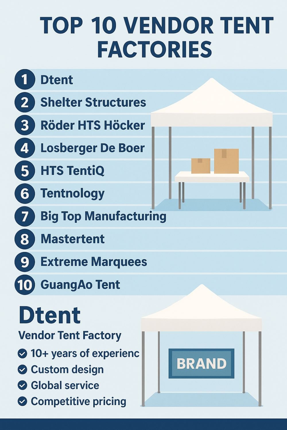 vendor tent factory