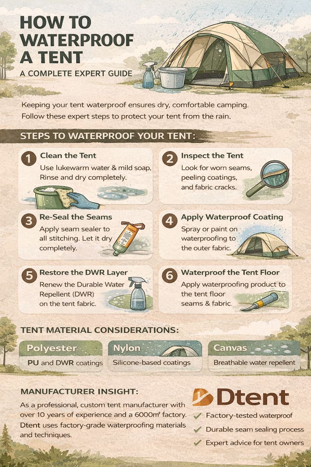 How to Waterproof a Tent