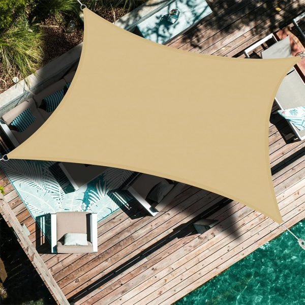 Retractable sun shade awning